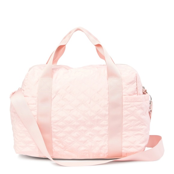 steve madden quilted weekender bag olive